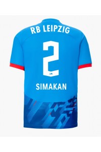 Fotbalové Dres RB Leipzig Mohamed Simakan #2 Třetí Oblečení 2023-24 Krátký Rukáv